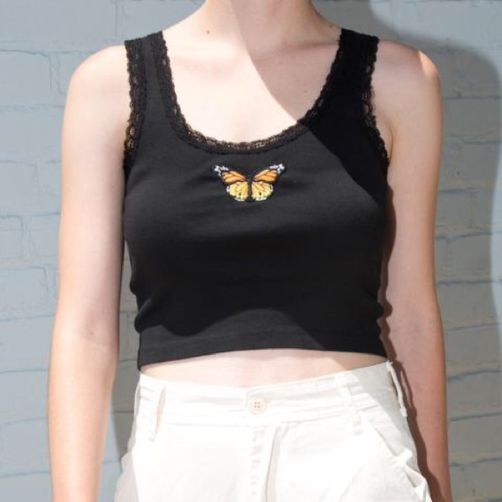 BRANDY MELVILLE Butterfly Tank Top